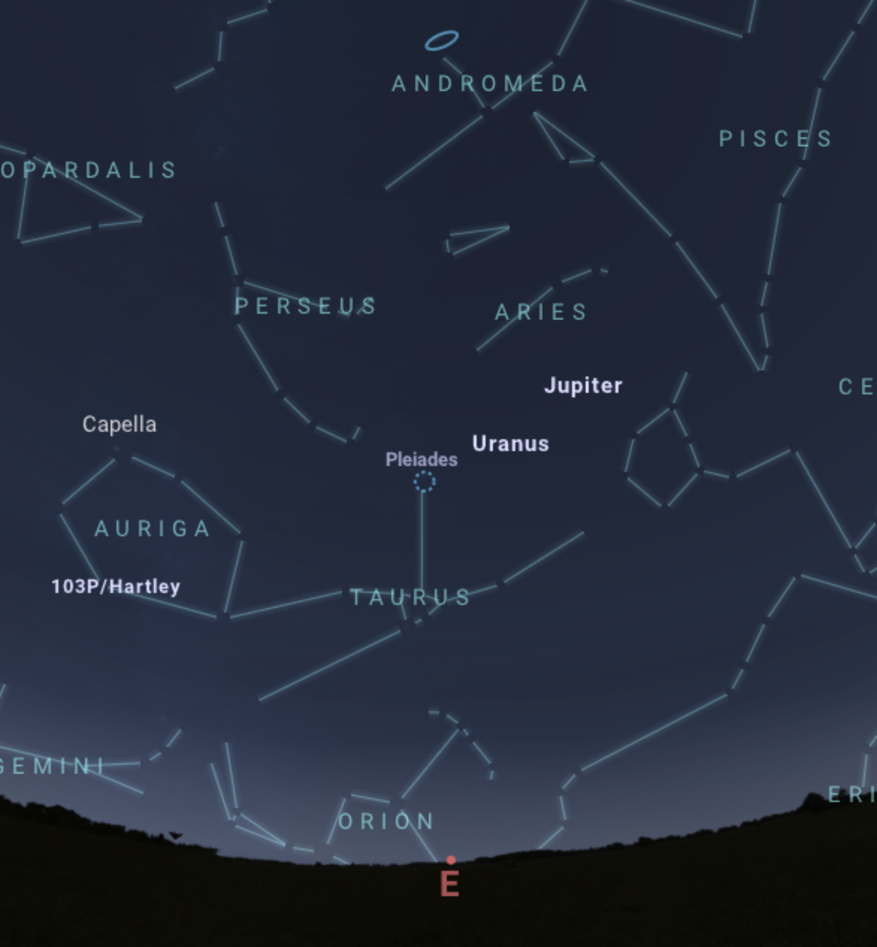 Pleiadi stellarium