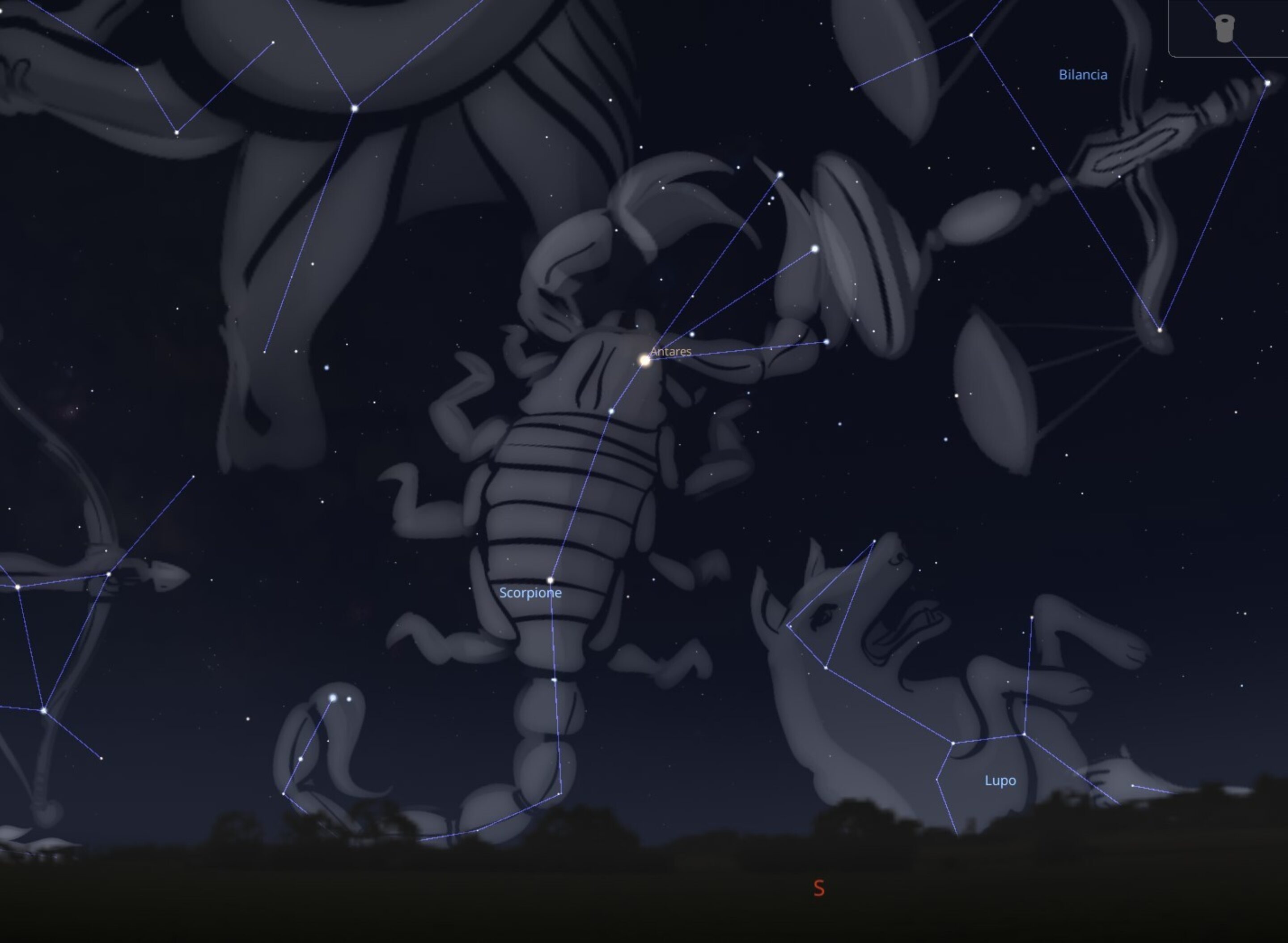 Scorpione stellarium
